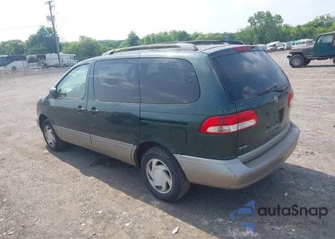 2002 Toyota Sienna Xle from USA, damaged, VIN 4T3ZF13C22U422237